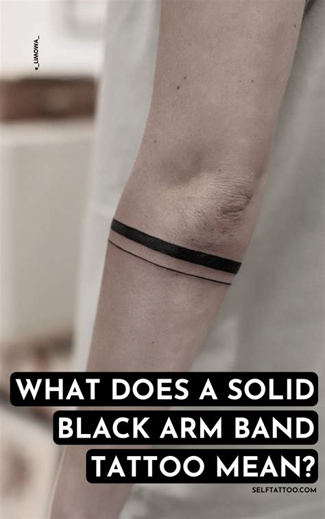 band tattoo meaning|solid black arm tattoo meanings.